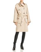 The Kooples Plaid-back Trench Coat