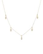 Adina Reyter 14k Yellow Gold Water Drops Diamond Dangle Statement Necklace, 15-16