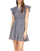 Michael Michael Kors Palm Beach Ruffled Mini Dress