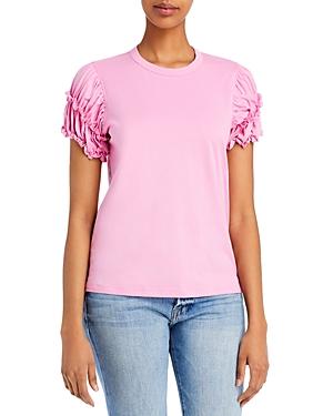 Rebecca Taylor Ruffled Puff Sleeve Tee