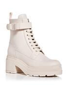 Salvatore Ferragamo Women's Lober Mountain Block Heel Hiking Boots