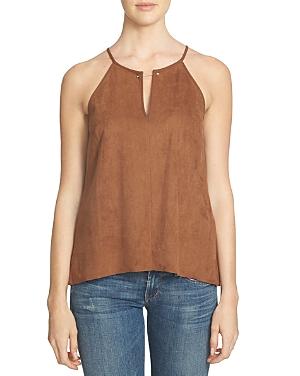 1.state Faux Suede Barbell Tank