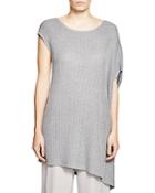 Eileen Fisher Asymmetric Ribbed Tunic - 100% Bloomingdale's Exclusive