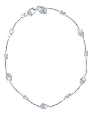 Harakh Colorless Diamond Bracelet In 18k White Gold, 0.75 Ct. Tw.