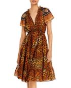 Kobi Halperin Jolie V Neck A Line Dress
