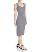 Aqua Striped Ribbed-knit Tank Dress - 100% Exclusive