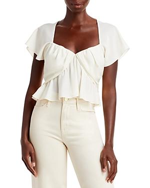 Frame Cropped Draped Top