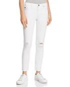 Ag Legging Ankle Jeans In White Torn - 100% Exclusive