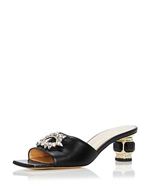 Nalebe Women's Aurum Embellished Kitten Heel Mules