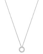 Roberto Coin 18k White Gold Diamond Circle Pendant Necklace, 18