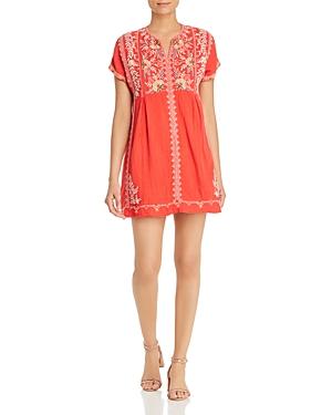 Johnny Was Embroidered Cotton Dress