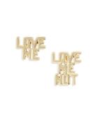 Baublebar Daisy Love Me & Love Me Not Mismatch Stud Earrings In Gold Tone
