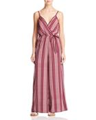 Band Of Gypsies Striped Wide Leg Jumpsuit