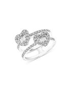 Bloomingdale's Diamond Double Row Heart Ring In 14k White Gold, 1.15 Ct. T.w. - 100% Exclusive