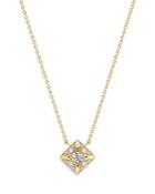 De Beers Forevermark Icon Pave Diamond Pendant Necklace In 18k Yellow Gold, 0.30 Ct. T.w, 18-20