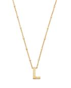 Kendra Scott Letter L Adjustable Pendant Necklace In 14k Gold Plated, 19