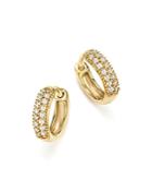 Bloomingdale's Diamond Mini Hoop Earrings In 14k Yellow Gold, .15 Ct. T.w. - 100% Exclusive