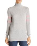 C By Bloomingdale's Varsity Cashmere Turtleneck Sweater - 100% Exclusive