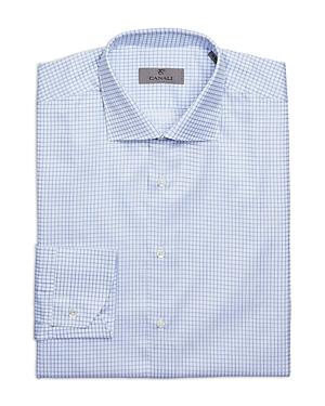 Canali Cotton Grid Classic Fit Dress Shirt