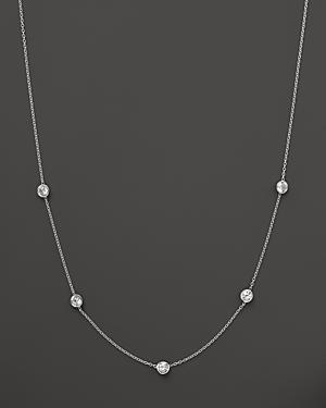 Diamond Station Necklace In 14k White Gold, 1.25 Ct. T.w. - 100% Exclusive