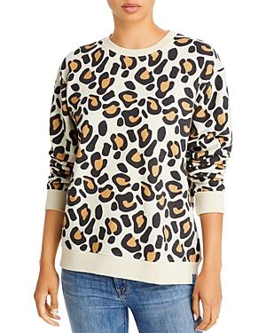 Kule The Raleigh Leopard Print Sweatshirt