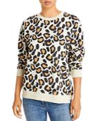 Kule The Raleigh Leopard Print Sweatshirt