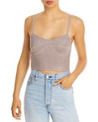 Aqua Sweetheart Neck Crop Top - 100% Exclusive