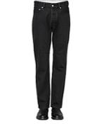 Officine Generale James Straight Jeans In Black