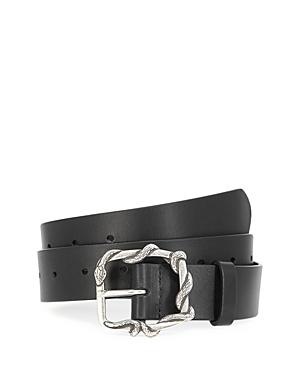 The Kooples Women's Snake Coil Leather Belt