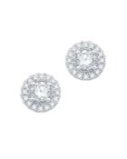 Bloomingdale's Certified Diamond Halo Stud Earrings In 14k White Gold, 1.50 Ct. T.w. - 100% Exclusive