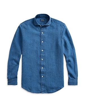 Polo Ralph Lauren Dot Print Linen Classic Fit Shirt