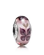 Pandora Charm - Sterling Silver & Murano Glass Butterfly Kisses