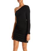 Cinq A Sept Alora Ruched One Shoulder Mini Dress