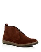 Armani Men's Embossed Suede Chukka Boots