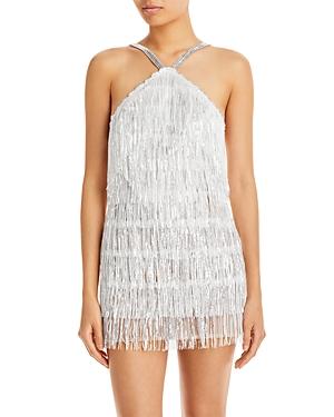 Bronx And Banco Isle Sequin Fringe Mini Dress
