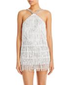 Bronx And Banco Isle Sequin Fringe Mini Dress
