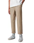 Allsaints Matford Cotton Blend Straight Fit Pleated Pants