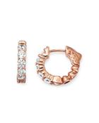 Bloomingdale's Diamond Huggie Hoop Earrings In 14k Rose Gold, 1 Ct. T.w. - 100% Exclusive