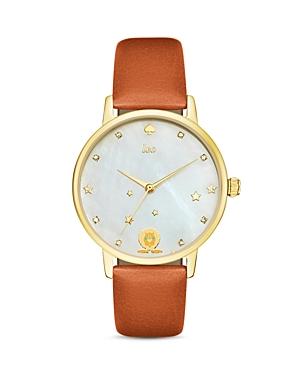 Kate Spade New York Leo Metro Leather Strap Watch, 34mm