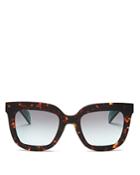 Rag & Bone Oversized Polarized Square Sunglasses, 54mm
