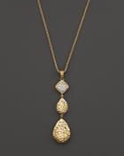 John Hardy 18k Gold Palu Pave Diamond Long Pendant Necklace, 16
