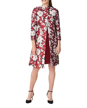 Hobbs London Dora Floral Jacquard Coat