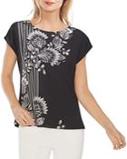 Vince Camuto Ornate Melody Mixed-media Blouse