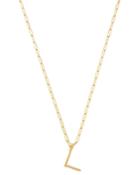 Zoe Lev 14k Yellow Gold Large Nail Initial Necklace, 18