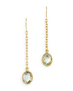 Bloomingdale's Prasiolite Drop Earrings In 14k Yellow Gold - 100% Exclusive