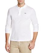 Lacoste Croc Stretch Long Sleeve Slim Fit Polo
