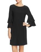 Laundry By Shelli Segal Tiered Bell-sleeve Dress