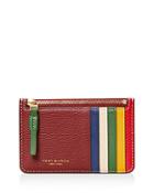 Tory Burch Perry Color Block Zip Card Case
