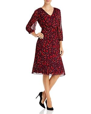 Karl Lagerfeld Paris Chiffon Fit & Flare Dress