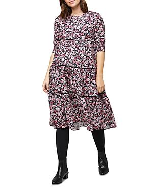 Nom Maternity Aurora Floral Print Maternity Dress